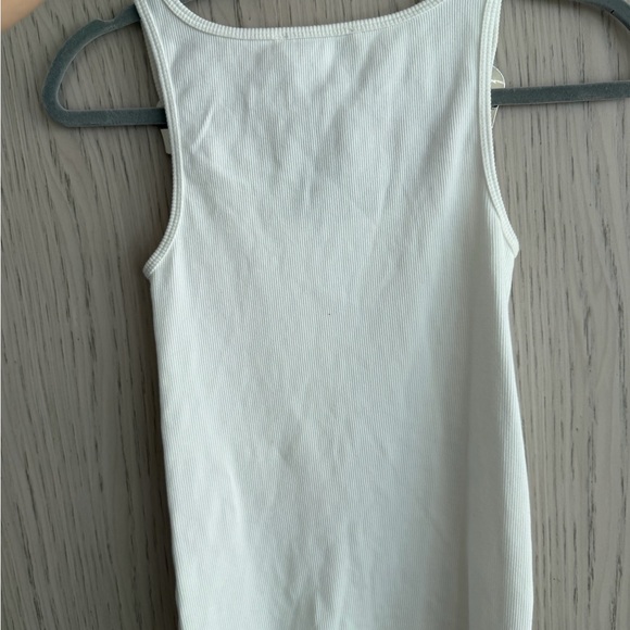 Pixie Market Ribbed White Top - Picture 2 of 5